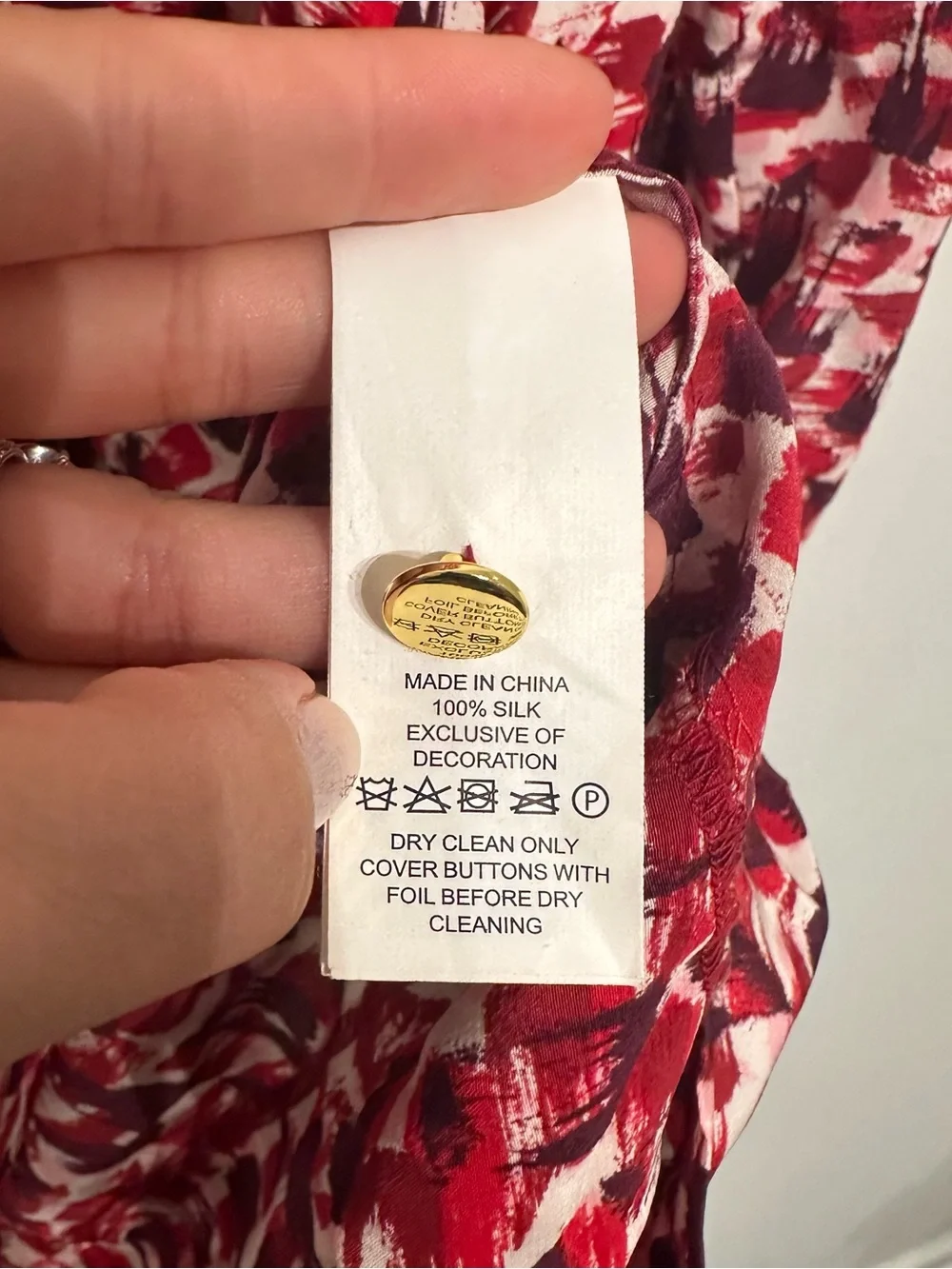 Kate Spade Print Brushed Silk Swing Dress Small